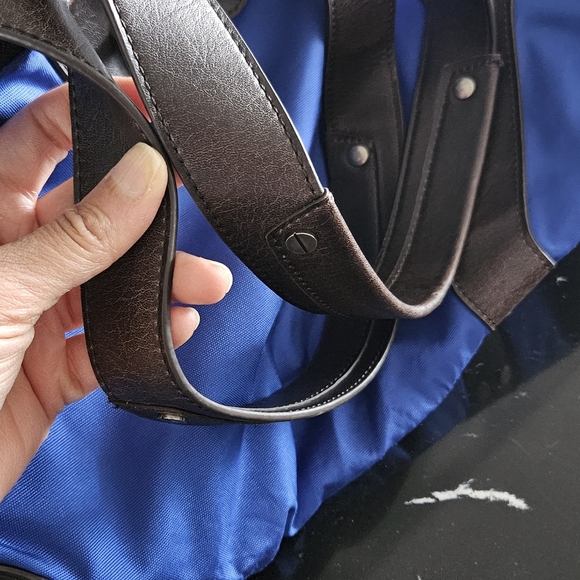 🔥SALE- Matt & Nat Cobalt Blue and Brown Utility Bag - Picture 10 of 16